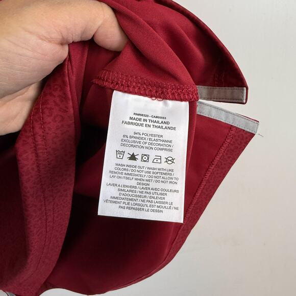 NWT Nike Mens Dri-Fit Golf Leopard Print Red Polo Shirt $75 - S - Picture 4 of 8